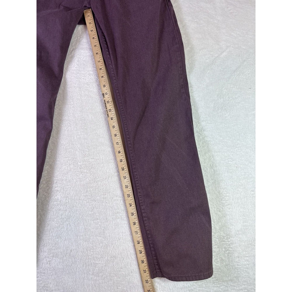 Levi's 514 Jeans Men's 34x32 Straight Fit Regular burgundy purple Denim - Picture 10 of 10